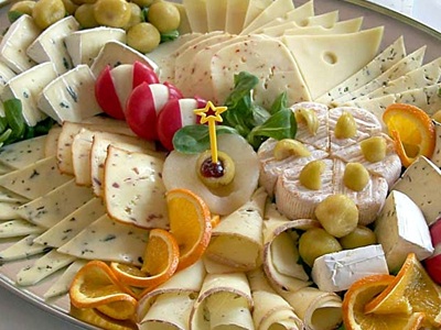 A cheese platter