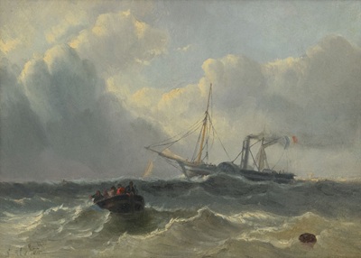 Louis Meijer French paddle steamer at sea (CC0). Source: https://commons.wikimedia.org/wiki/File:Louis_Meijer_French_paddle_steamer_at_sea.jpg